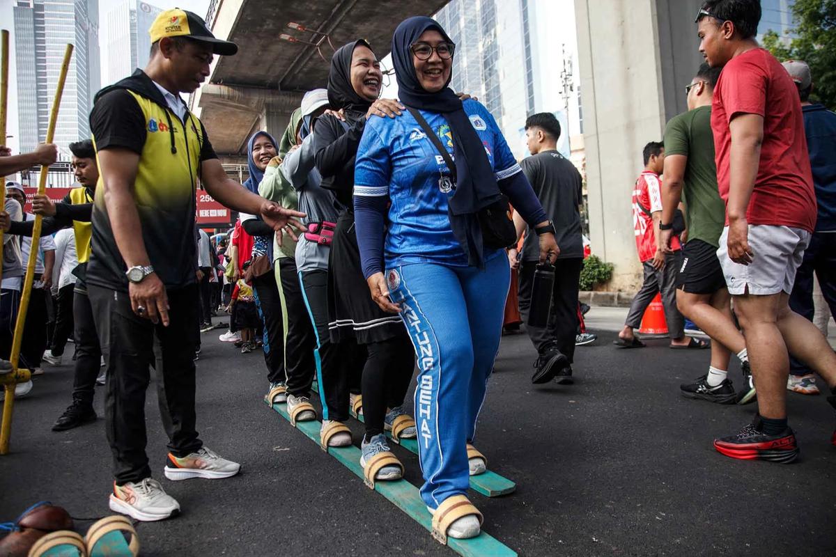 FOTO: CFD Perdana di Jalan Rasuna Said Jakarta