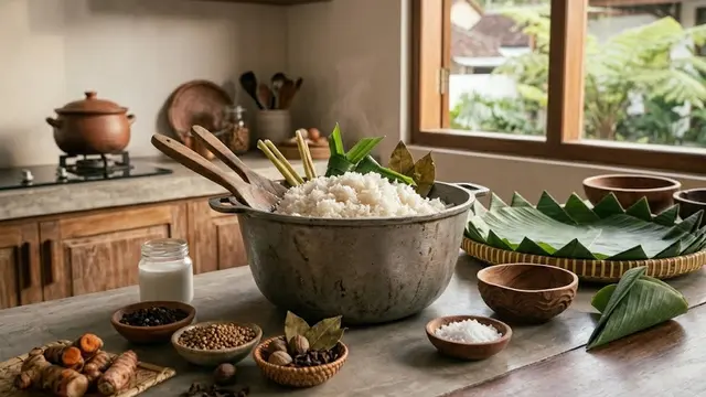 Resep Nasi Tumpeng Merah Putih Gurih