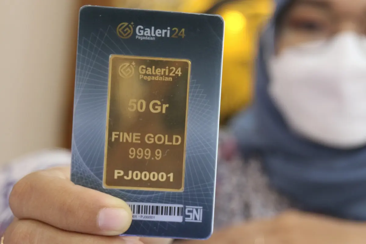 Harga emas pegadaian naik
