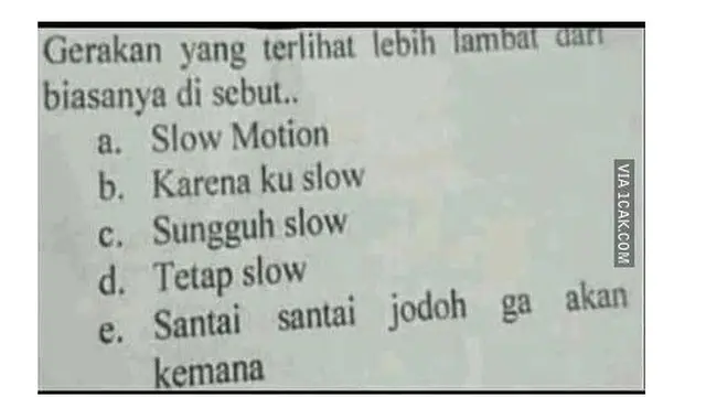 6 di Soal Ujian Pilihan Ganda Anak SD Ini Bikin Susah Tahan Tawa