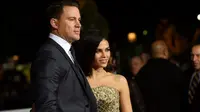 Channing Tatum dan Jenna Dewan kerap memamerkan kemesraan dihadapan publik. (AFP/VALERIE MACON)