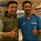 (Foto: mfadly43/Instagram) Berbincang dengan Menpora Imam Nahrawi di sela-sela latihan untuk Asian Para Games 2018.