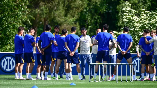 Foto: Bertekad Juara Liga Champions, Inter Milan Langsung Tancap Gas Gelar Latihan