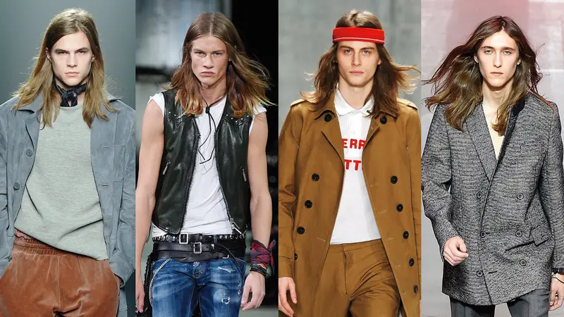 Men Long Hairstyle from Fashion Week 0315