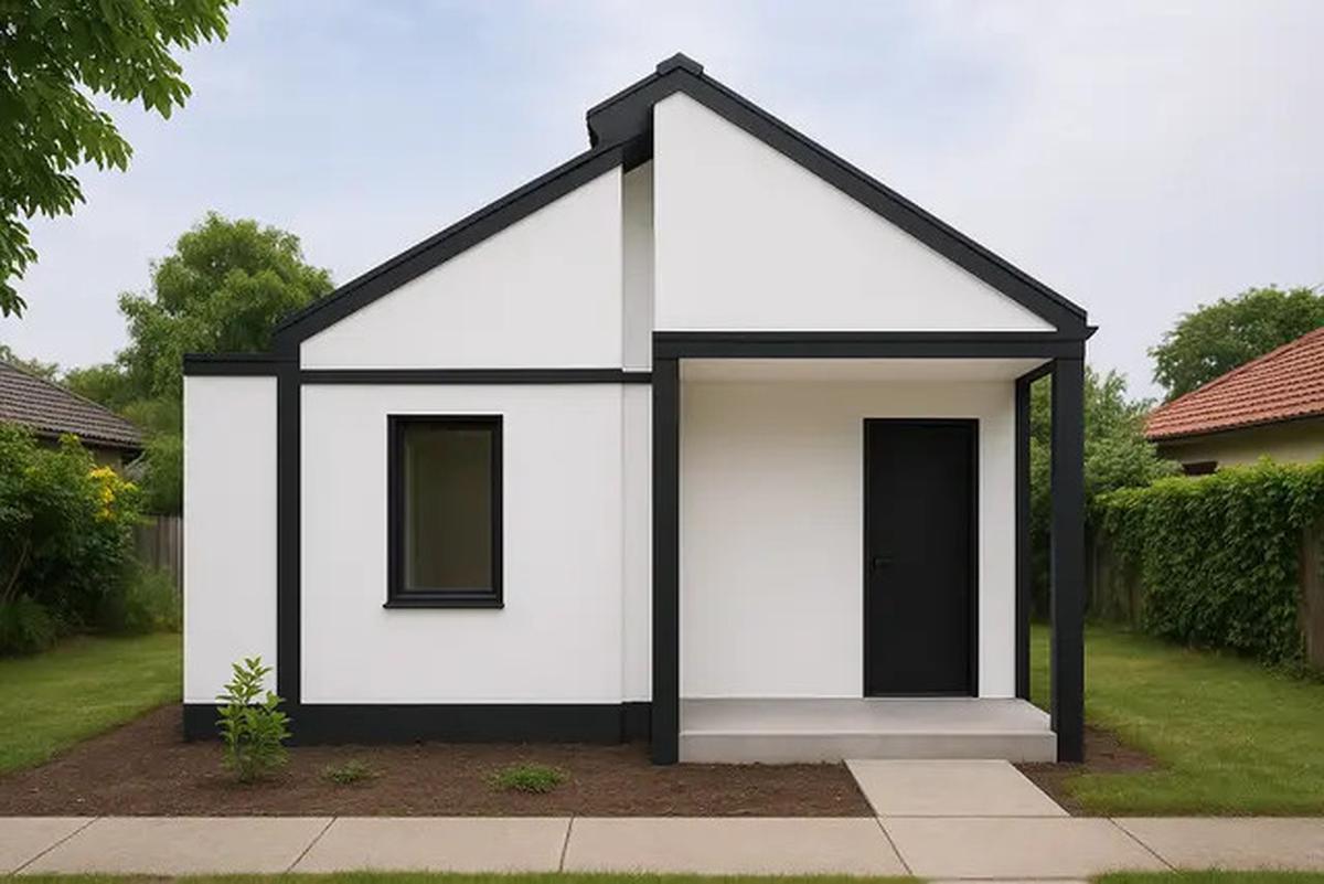 7 Gambar Rumah Sederhana Hitam Putih, Cocok untuk Area Perkotaan Maupun Perdesaan
