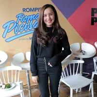 Beby Tsabina saat hadir dalam syukuran jelang syuting film Roman Picisan di kawasan Kebon Sirih, Jakarta Pusat, Jumat (6/4/2018). (Deki Prayoga/Bintang.com)