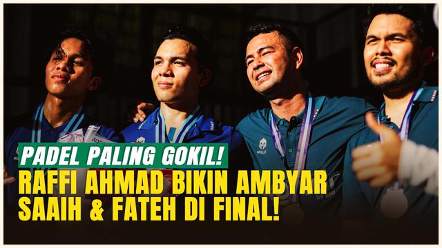 Raffi dan Thariq Raih Juara Padel TOSI 4, Laga Sengit Penuh Tawa Endingnya Bikin Heboh!