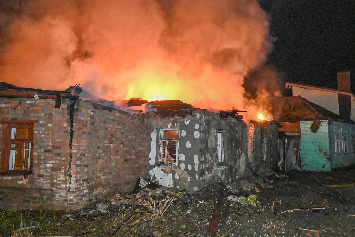 FOTO: Serangan Drone Rusia Guncang Kharkiv, Empat Tewas di Tengah Upaya Negosiasi Damai