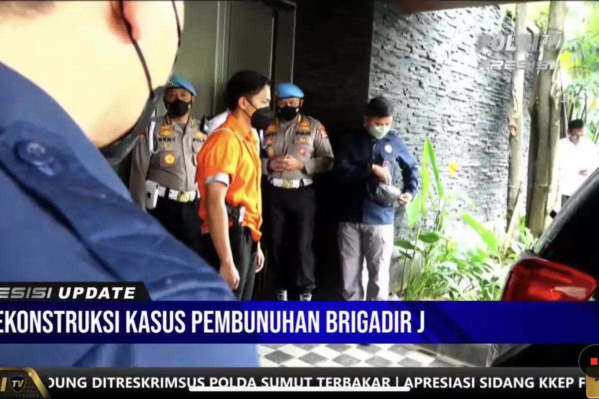Bharada E jalani rekonstruksi kasus Brigadir J