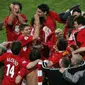 Liverpool menjuarai Liga Champions 2005 setelah menang adu penalti atas AC Milan. (AFP/Francois Marit)
