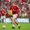 Aksi Toby Collyer saat membela Manchester United melawan Liverpool dalam uji coba di Amerika Serikat, 3 Agustus 2024. )Jacob Kupferman / GETTY IMAGES NORTH AMERICA / Getty Images via AFP)