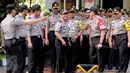 Kapolri Jenderal Tito Karnavian jelang memberikan keterangan pers usai memberikan penghargaan kepada 87 anggota Polda Metro yang berhasil mengungkap kasus perampokan Pulomas dengan cepat. (Liputan6.com/Gempur M Surya)