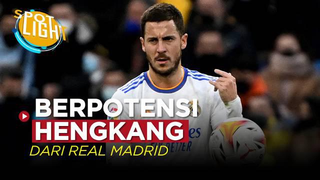 Berita video spotlight tentang empat pemain yang bisa meninggalkan Real Madrid di musim panas 2022.