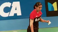 Gregoria Mariska Tunjung meraih kemenangan pada babak kualifikasi 1 Indonesia Open 2017. (Bola.com/Reza Bachtiar)