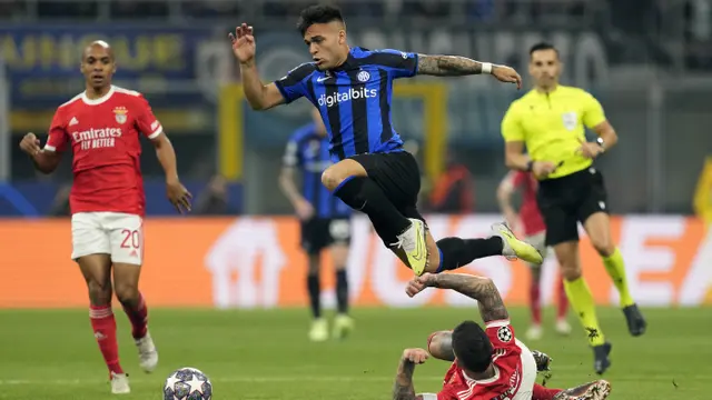 Foto: Singkirkan Benfica, Inter Milan Tantang AC Milan di Semifinal Liga Champions