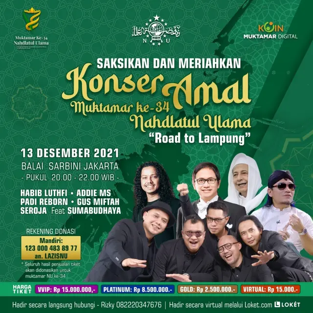Konser Amal Koin Muktamar Nadhatul Ulama