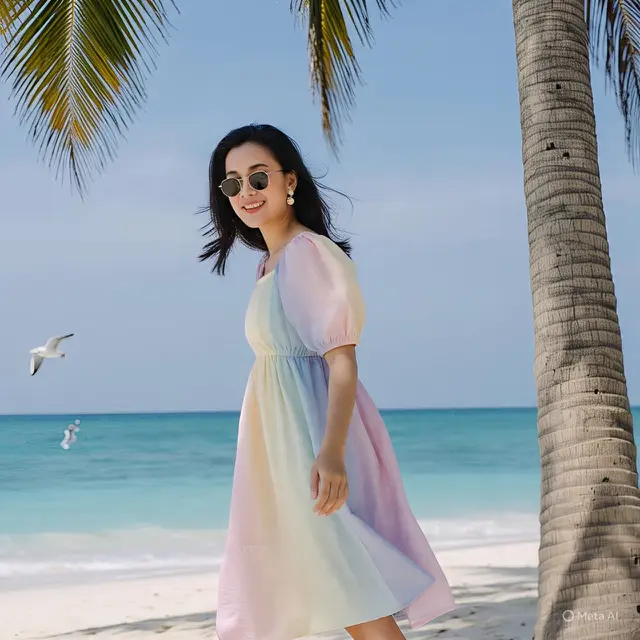 Outfit Ibu-Ibu ke Pantai