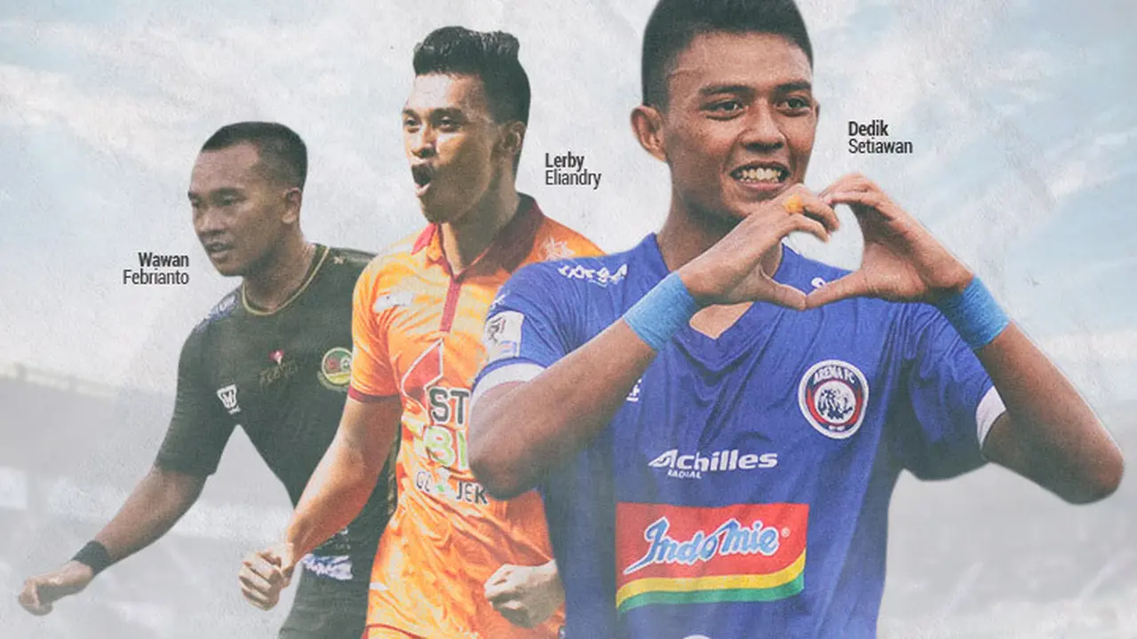 Ilustrasi Pemain Lerby Eliandry, Wawan Febrianto, Dedik Setiawan