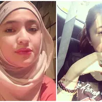 Marshanda sebelum dan sesudah lepas hijab (via Instagram Marshanda)