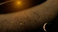 Ilustrasi sistem Epsilon Eridani (NASA/SOFIA/Lynette Cook)