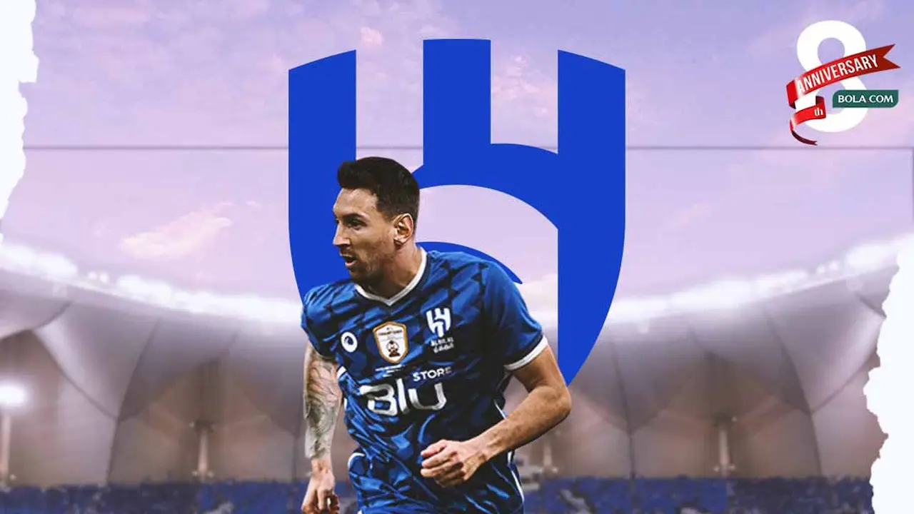 Ilustrasi - Lionel Messi dengan jersey Al Hilal