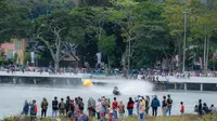 Pesta Rakyat Danau Toba yang merupakan rangkaian dari agenda Aquabike Jetski World Championship di Danau Toba/Ist