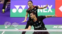 Ganda campuran Indonesia, Tontowi Ahmad/Liliyana Natsir, langsung kalah di babak pertama Hong Kong Terbuka 2018, Selasa (13/11/2018). (PBSI)