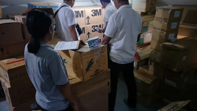 Polda Bali menggelar razia mengantisipasi penimbunan masker