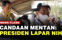 VIDEO: Belum Makan, Jokowi Lahap Banget Santap Jagung Rebus Pinggir Jalan di Sorong
