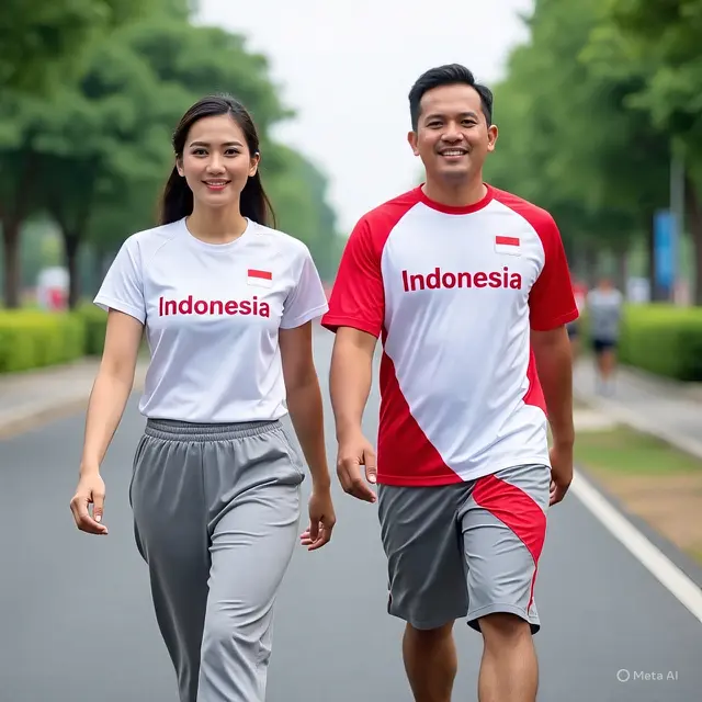 13 Ide Outfit Jalan Sehat HUT RI yang Penuh Semangat Nasionalisme, Tampil Gaya