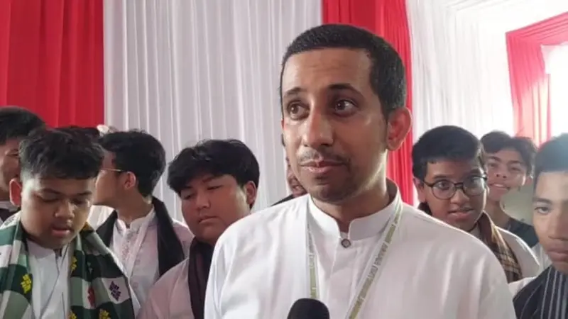 Habib Husein Jafar di Masjid Istiqlal, Jakarta Pusat, Kamis (5/9/2024).