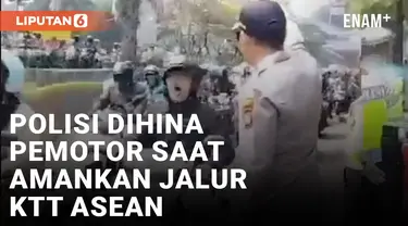 Pemotor Maki Kapolsek Setiabudi yang Tertibkan Rekayasa Arus Lalin KTT ASEAN