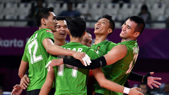 Tim bola voli putra Indonesia yang tampil di Asian Games 2018. (Asiangames2018)