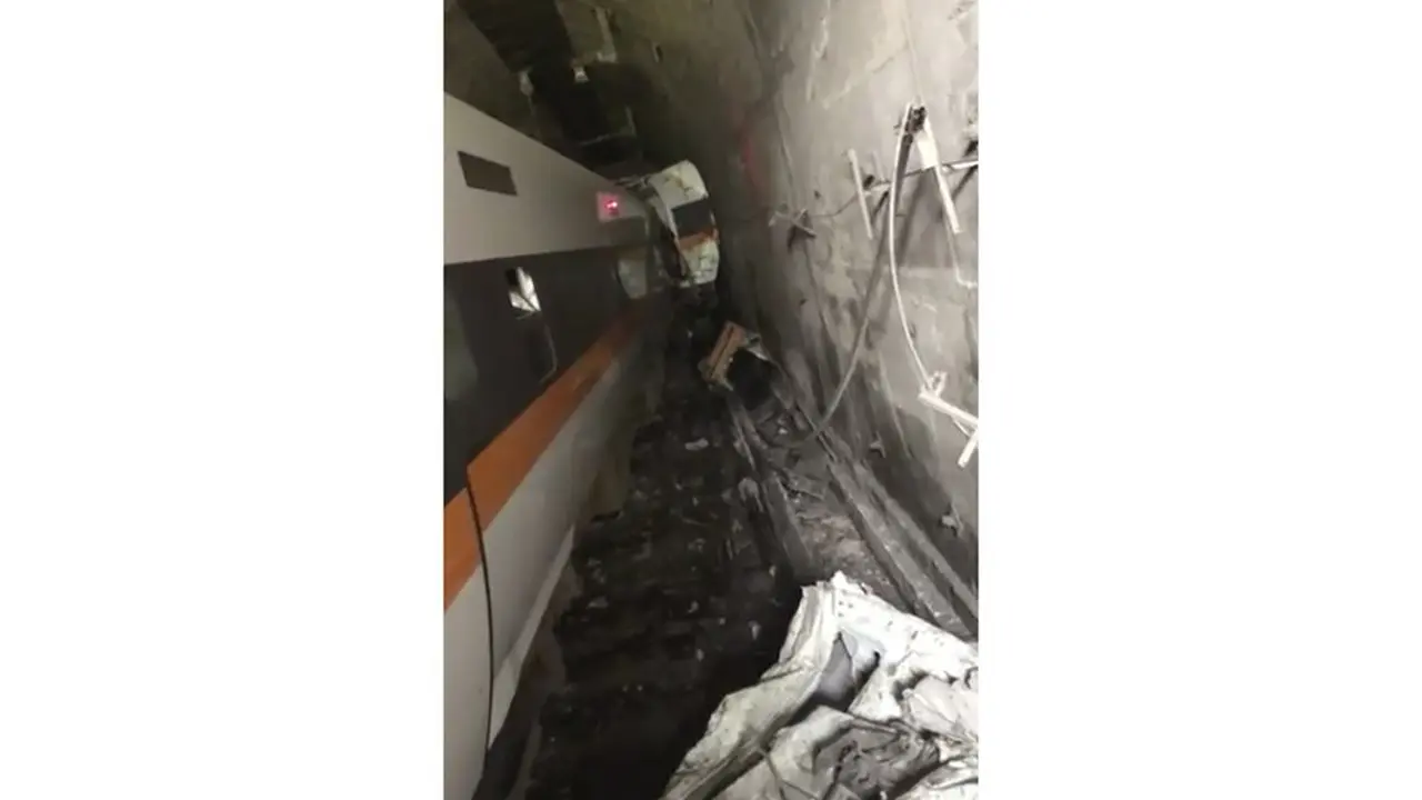 Kecelakaan kereta di Taiwan.