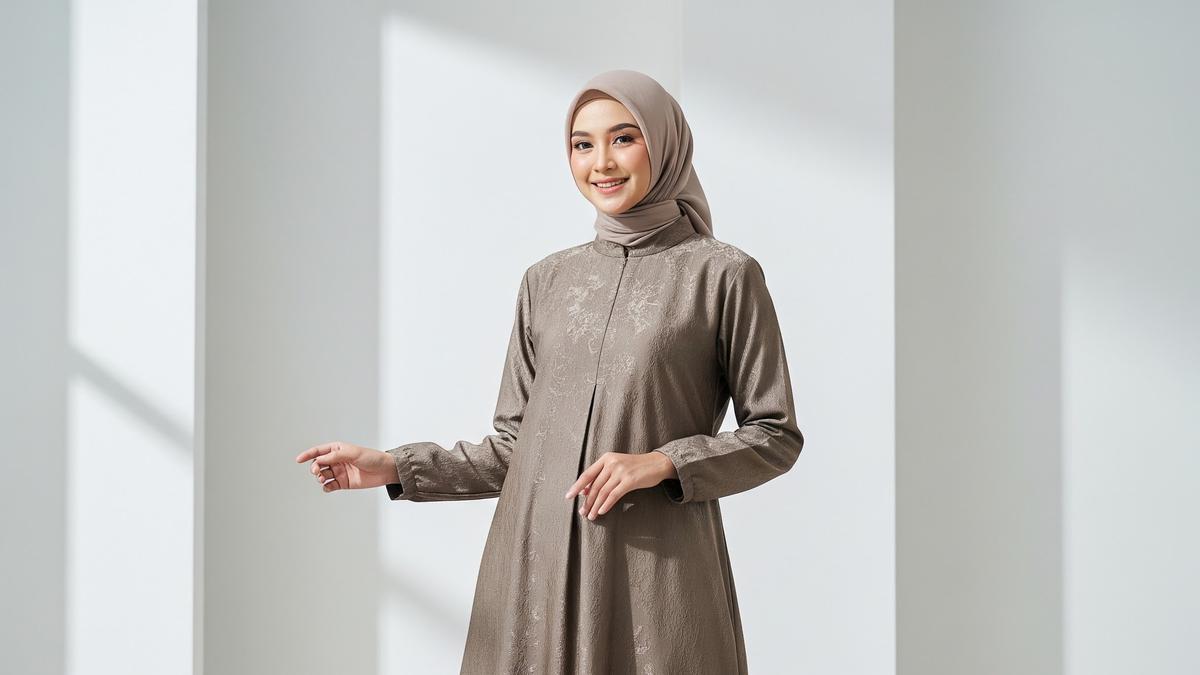 7 Model Gamis Embos Terbaru, Tampil Modis dan Syar'i di Berbagai Kesempatan 2026