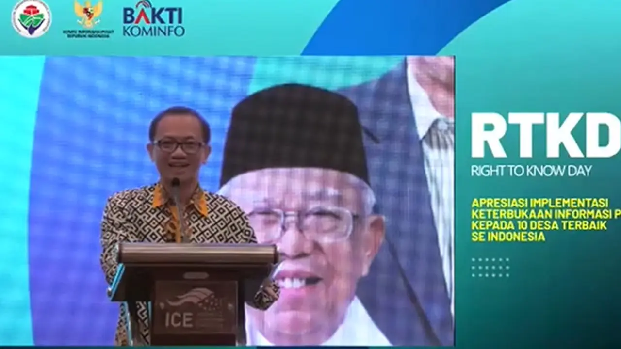 Ketua Komisi Informasi Pusat Gede Narayana dalam Peringatan Right to Know Day (RTKD) atau Hari Hak Untuk Tahu Internasional yang diperingati setiap 28 September, Selasa (28/9/2021).