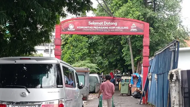 kawasan pedagang kopi keliling