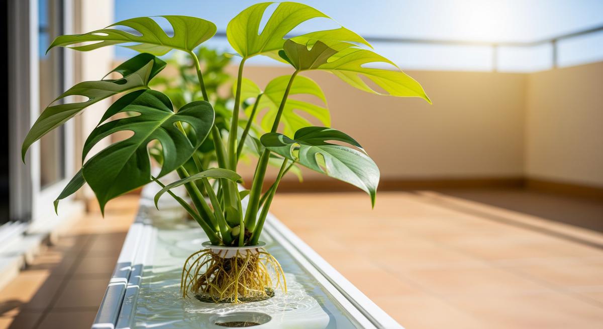 Cara Merawat Monstera Hidroponik di Teras yang Panas agar Daun Tidak Menguning