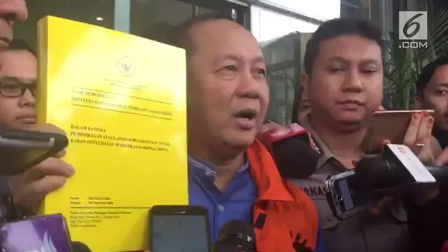 Syafruddin Temenggung mantan Ketua BPPN ditahan KPK terkait dugaan korupsi penerbutan SKL BLBI.