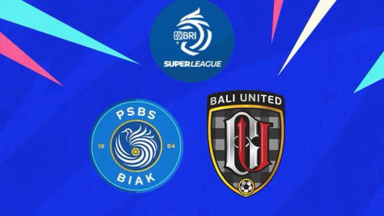 Ilustrasi PSBS Biak vs Bali United di BRI Super League
