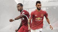 Thiago Alcantara dan Bruno Fernandes. (Bola.com/Dody Iryawan)