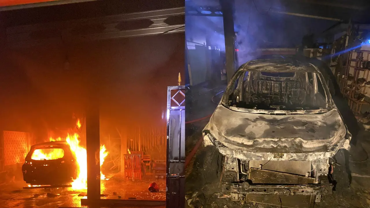 Pria di Lampung Malah Bakar Rumah hingga Mobil Istri Siri