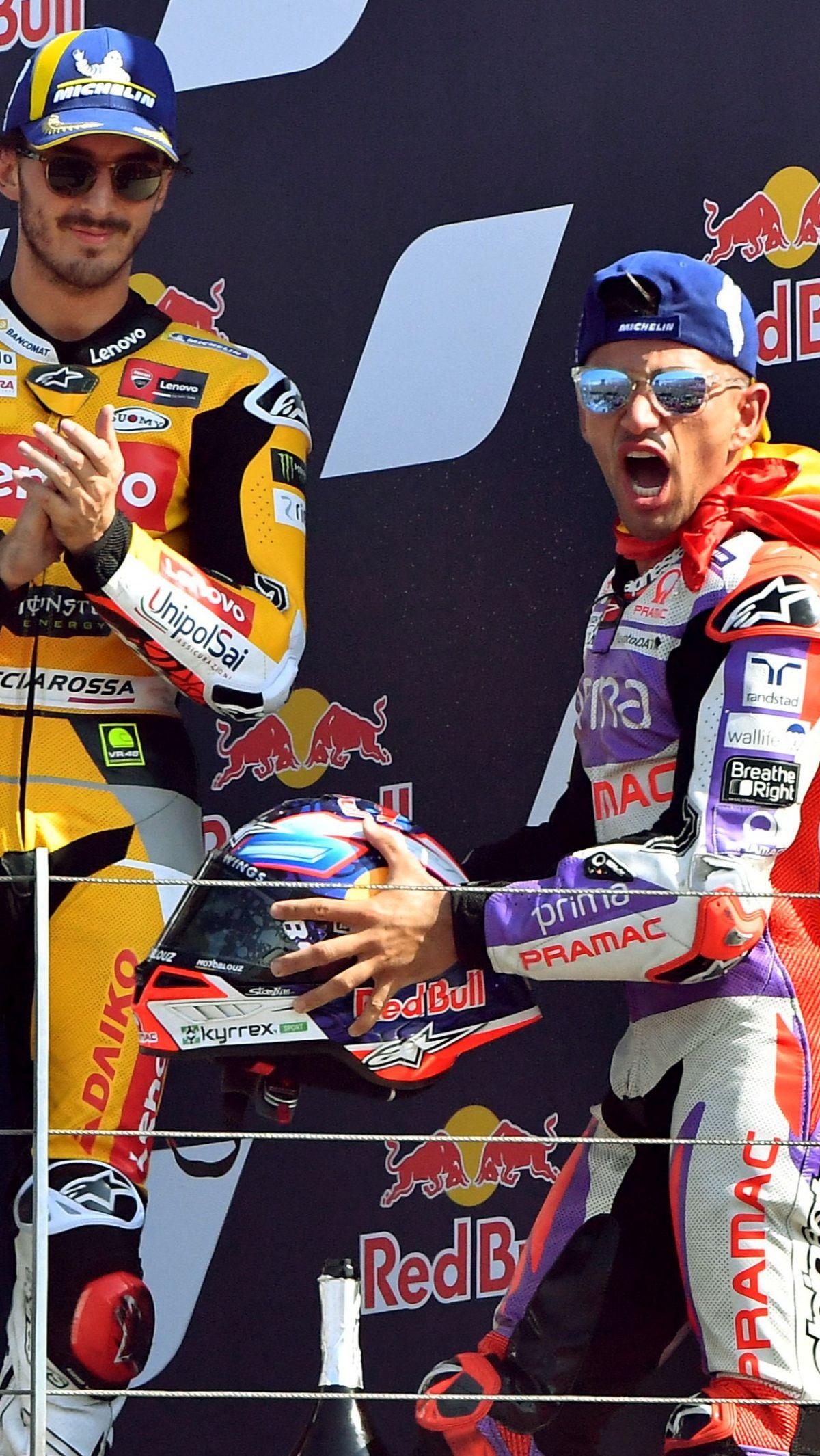 Jorge Martin memulai balapan sebagai pole position. Aksinya di lintasan juga tidak pernah disalip para rival untuk menempati podium teratas.
