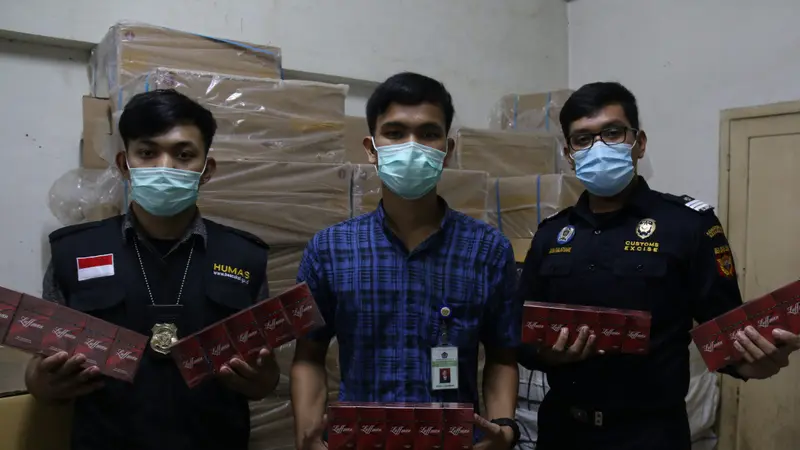 Bea Cukai Sumut Gagalkan Penyelundupan 400 Ribu Rokok Tanpa Cukai