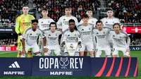 Skuad Real Madrid saat mengalahkan Deportivo Minera pada 32 besar Copa del Rey. (X/Real Madrid)