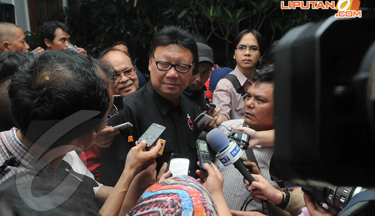 Sekjen PDIP Tjahjo Kumolo. (Liputan6.com/Herman Zakharia)