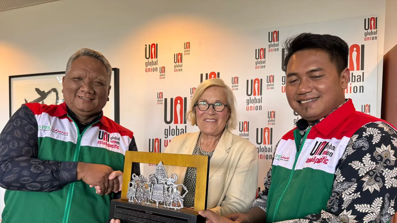 Presiden dan Sekretaris Jenderal ASPEK Indonesia melakukan kunjungan resmi ke kantor pusat UNI Global Union di Jenewa, memperkuat kemitraan yang telah terjalin sejak awal berdirinya organisasi pada 1999 (Istimewa)