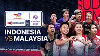 Sudirman Cup 2021 : Indonesia vs Malaysia
