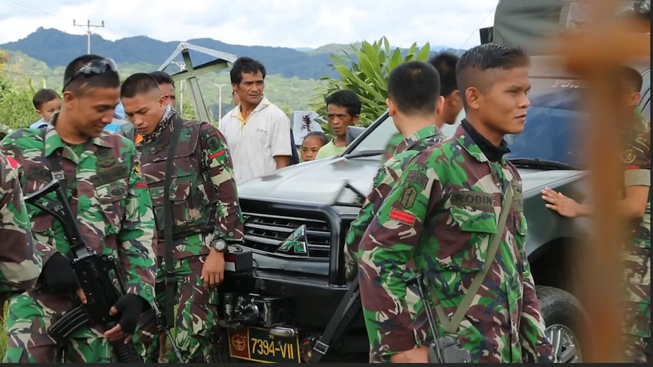 Personel TNI di Operasi Tinombala Poso