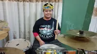 Drummer down syndrome. Foto: Dokumen Pribadi Imansyah Aditya Fitri.